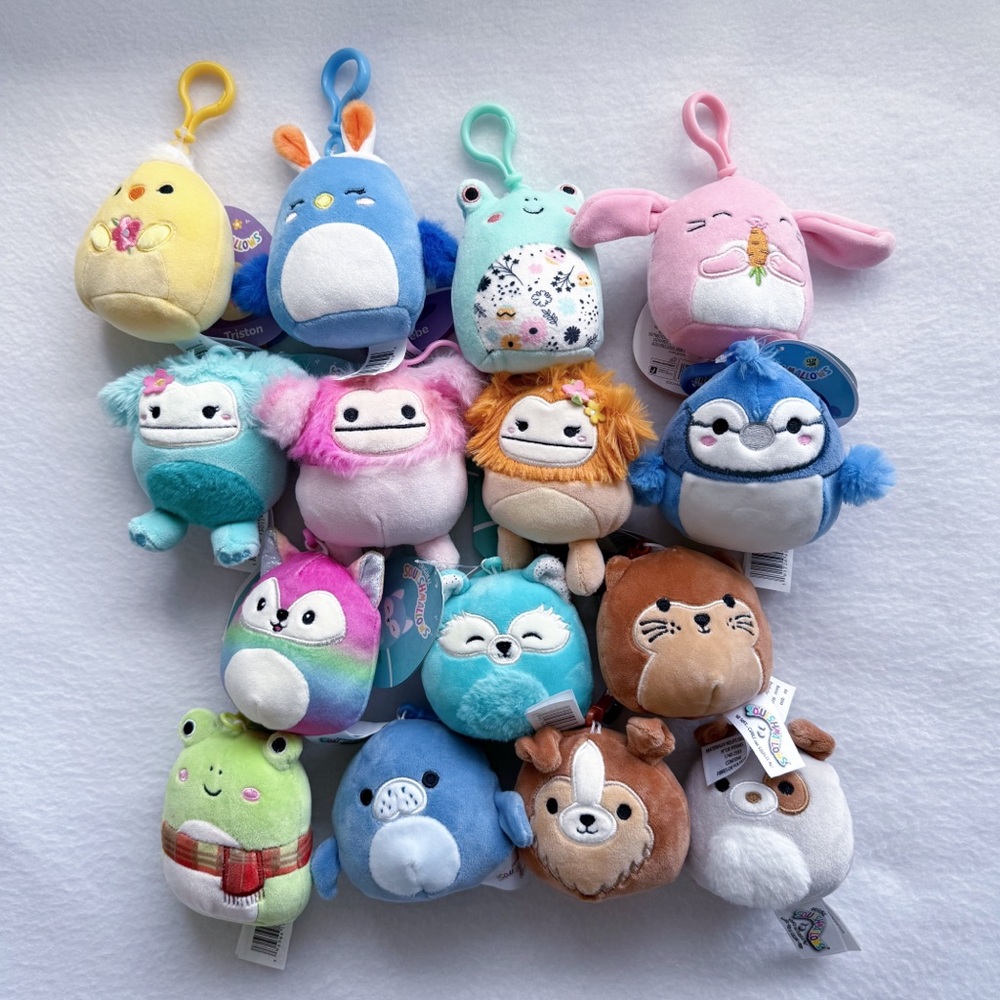 Squishmallow Clip Bundle of 15